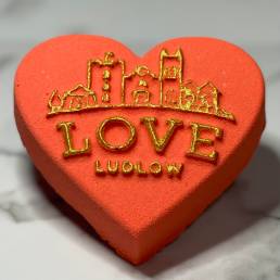 Love Ludlow Red Bath Bomb scented in Raspberry Crush